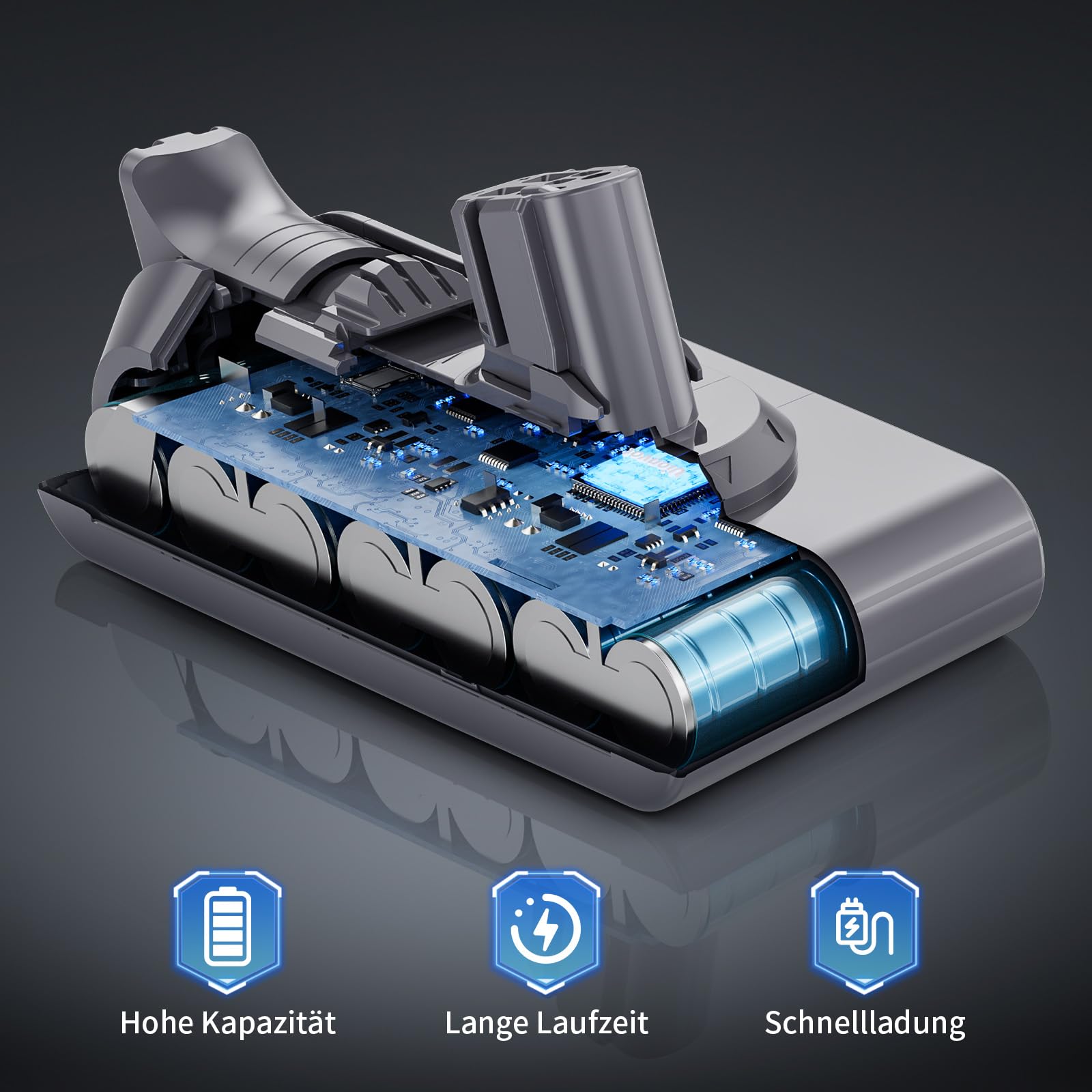 3.0Ah V11 für Dyson Akku,Ersatzakku kompatibel mit Dyson V11 akku