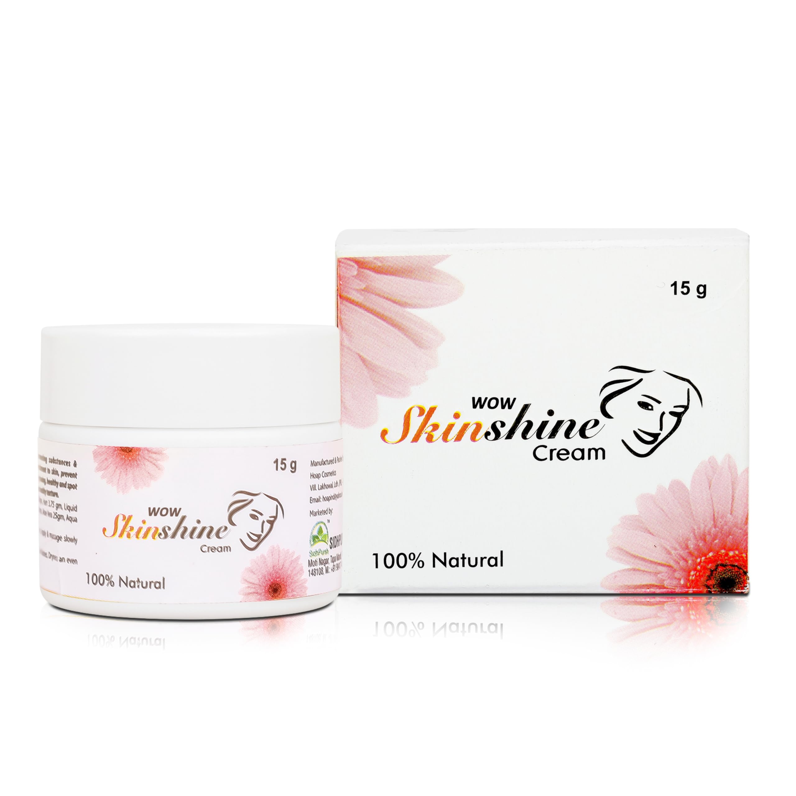 WOW Ayurvedic Cream for Scars Acne Pimples Burn Marks & Tone Enhancement – Face Glow & SkinShine – Night Cream – Herbal Formula for Clear Radiant Healthy Skin – 15g Each (Pack of 2)