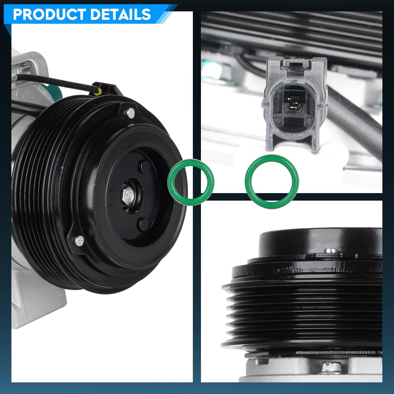 TadaMark Air Conditioner AC Compressor with Clutch Clutch Compatible with Mazda 3 2014-2018, Mazda 3 Sport 2014-2018, CX-5 2.0L 2014-2015, CX-5 2.5L 2014-2020