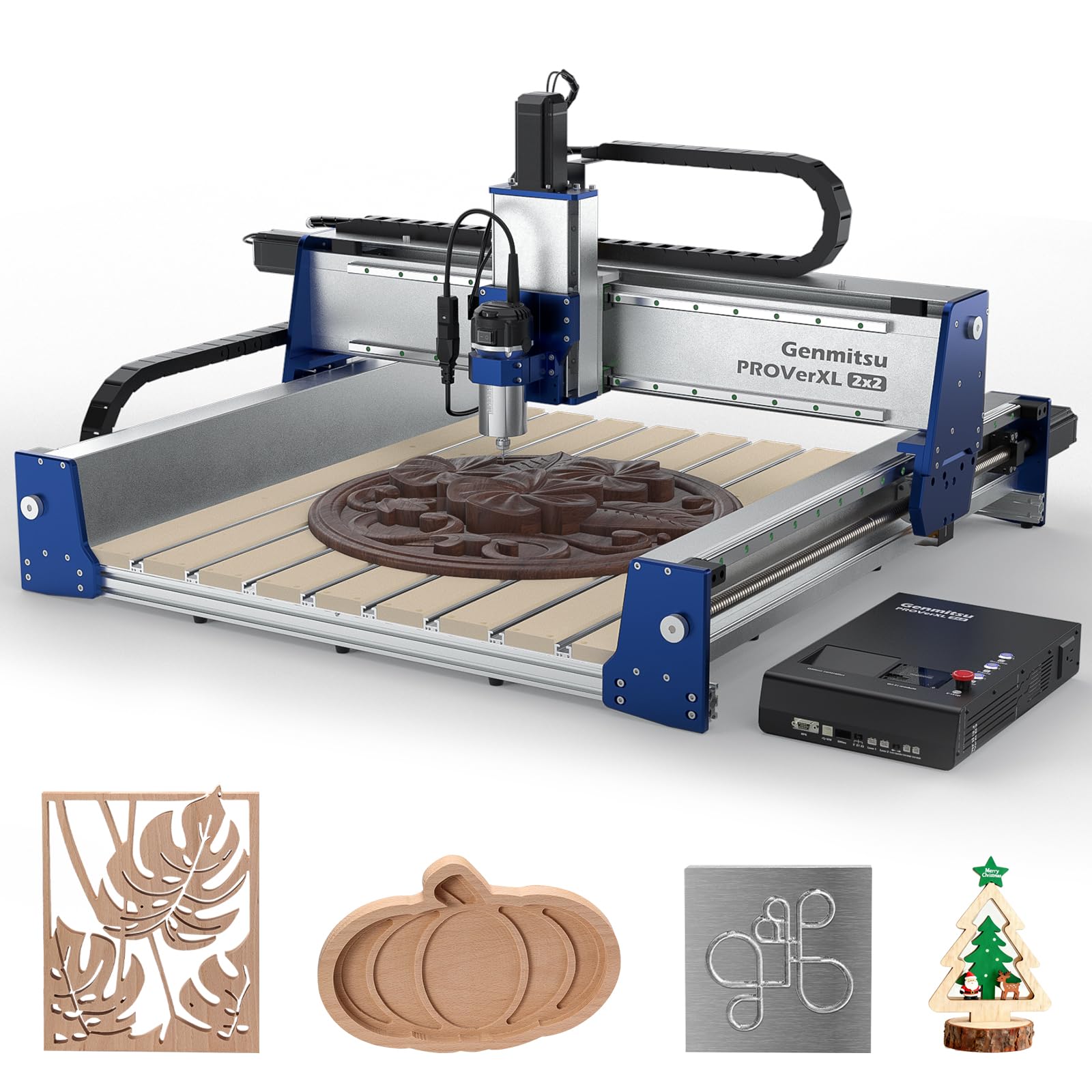 Genmitsu PROVerXL 2X2 CNC Router Machine for Woodworking, 2.23' x Genmitsu PROVerXL 2X2 CNC Router Machine for Woodworking, 2.23' x