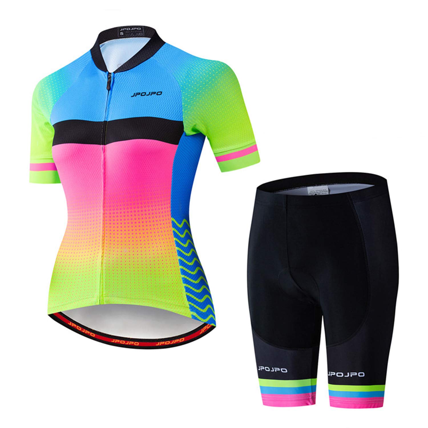 weimostar Femmes Cyclisme Vêtements À Manches Courtes Jersey Ensembles Bib Shorts Été Cyclisme Ensembles Ré