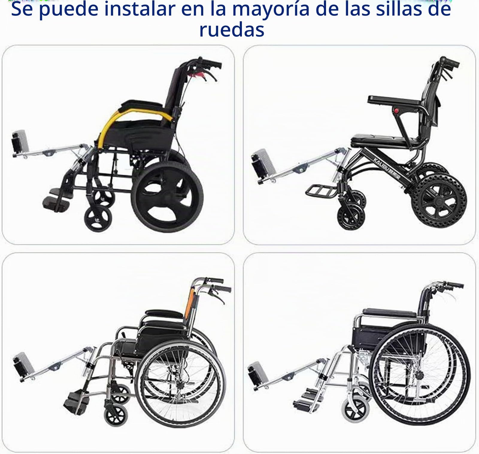 Reposapiernas Elevadores para Silla De Ruedas: Universal, Soporte De Pedal Único: 100 Kg, Fácil Limpieza, Ángulo Ajustable/90°-180°, con Reposapiés Acolchados, para Ancianos(Apair)