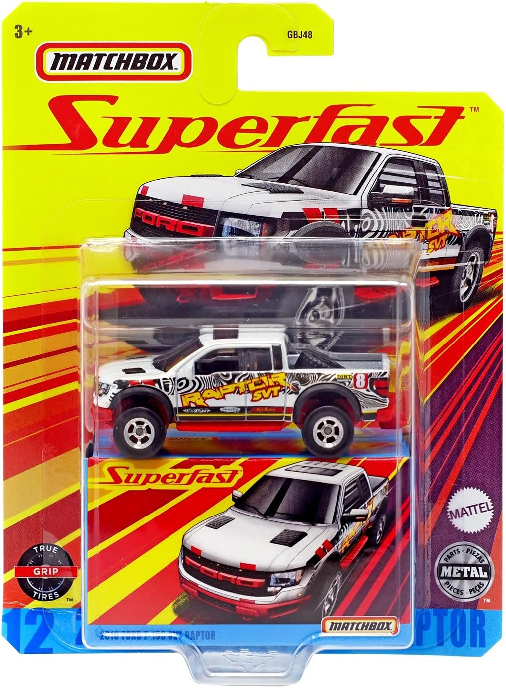Matchbox 2010 Ford F 150 SVT Raptor [White], Superfast