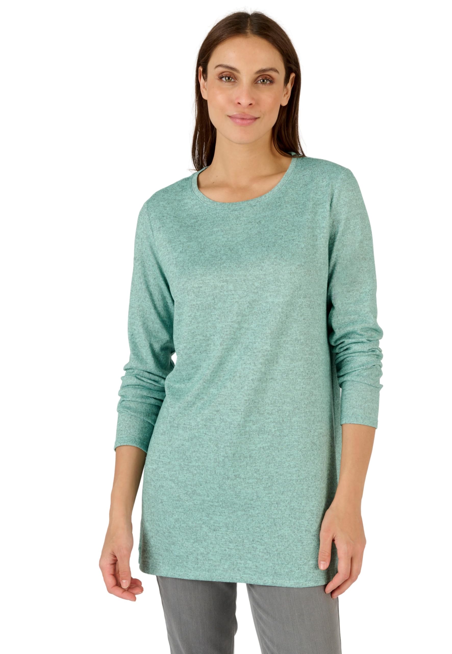 Damart - Warm Knit Tunic, Aqua Marl, 22/24