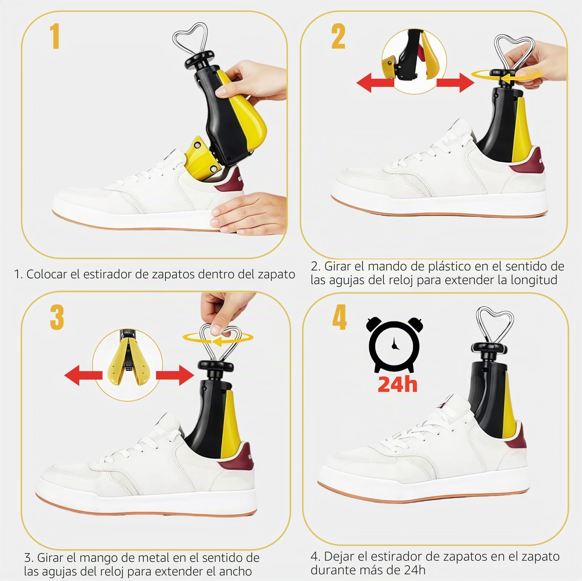 Horma para Ensanchar Zapatos 36-41, Hormas para Zapatos Mujer, Ensanchador de Zapatos Profesional, Expansor de Zapatos, Horma Ensanchadora, Horma Zapatillas Ajustable, Shoe Stretcher (1 Pieza)