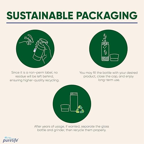 Miniatura 6 de Purelife Sal rosa del Himalaya gruesa – Sal de roca de cristal sin refinar con minerales para cocinar Molinillo de condimentos naturales Kosher