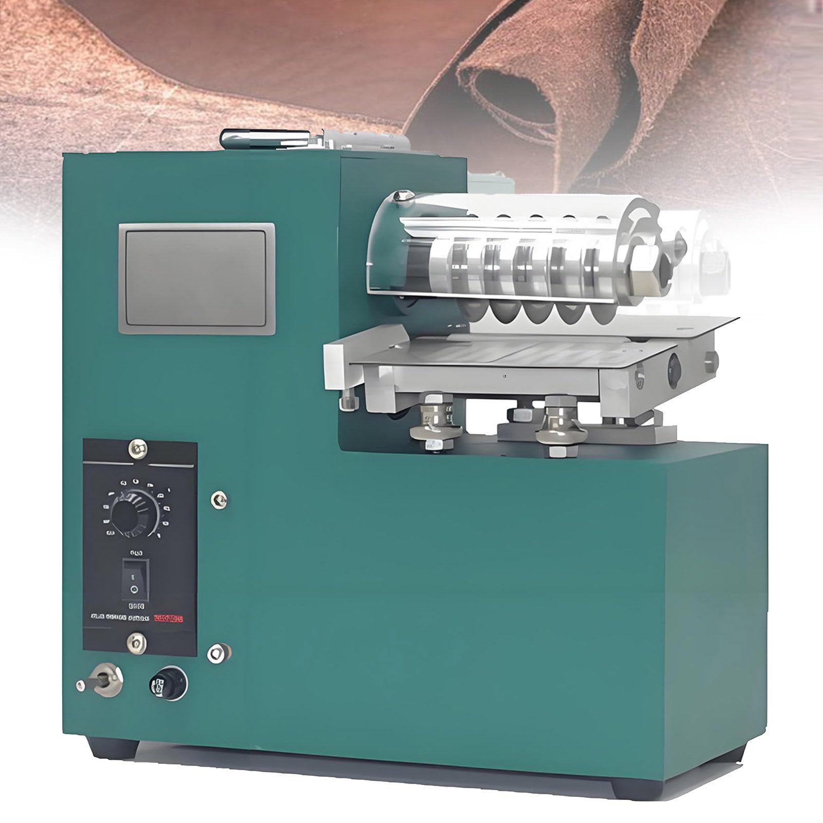Oiyekntd Leather Slitter-Bulk Cutting of Leather Strips, Electric Leather Cutting Machine with 1/2/5/10mm Gasket, with Stepless Speed&Cutting Width: 2-86mm, for Leather Lovers SingleHead
