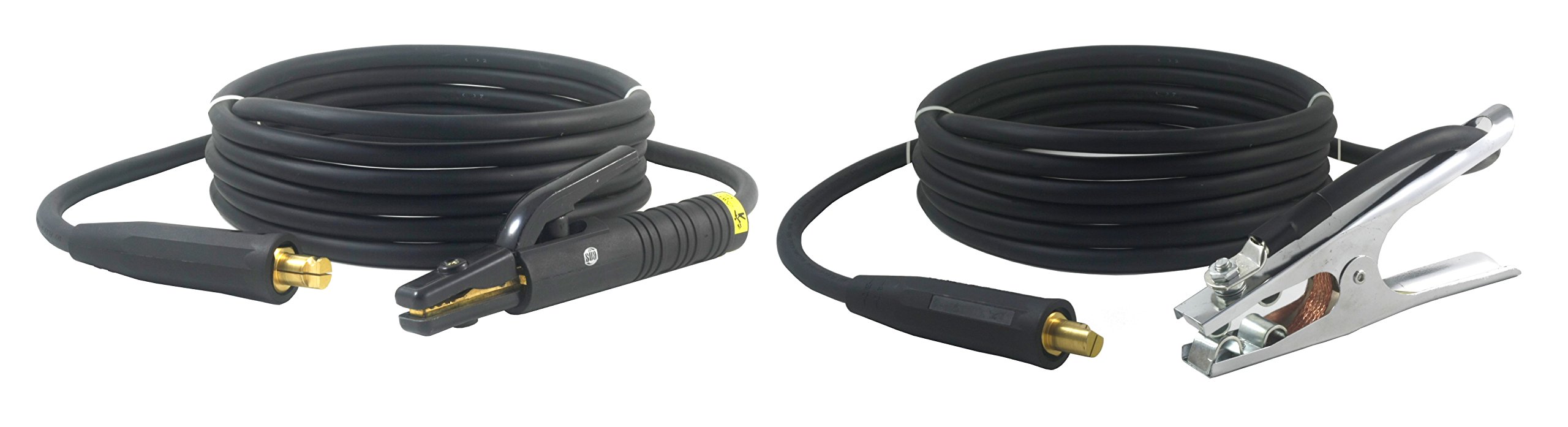200 Amp Welding Leads Assembly Set - LC40 Connector - #2 AWG cable (25 FEET EACH LEAD)