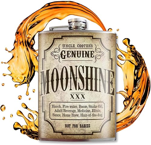 Trixie & Milo Frascos divertidos de acero inoxidable para hombres, regalos de aniversario perfectos para él, regalos de padrinos de boda, accesorios