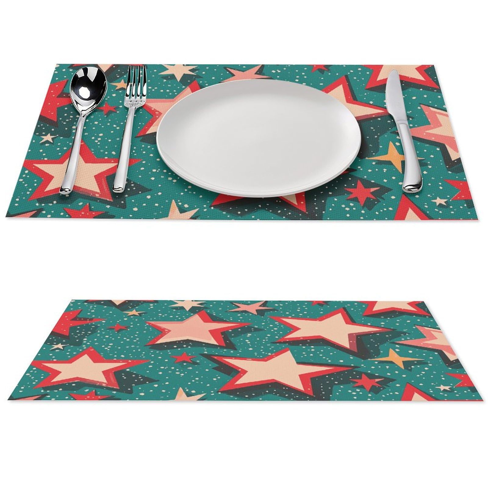 Sets de table en PVC imperméables et antidérapants Atomic