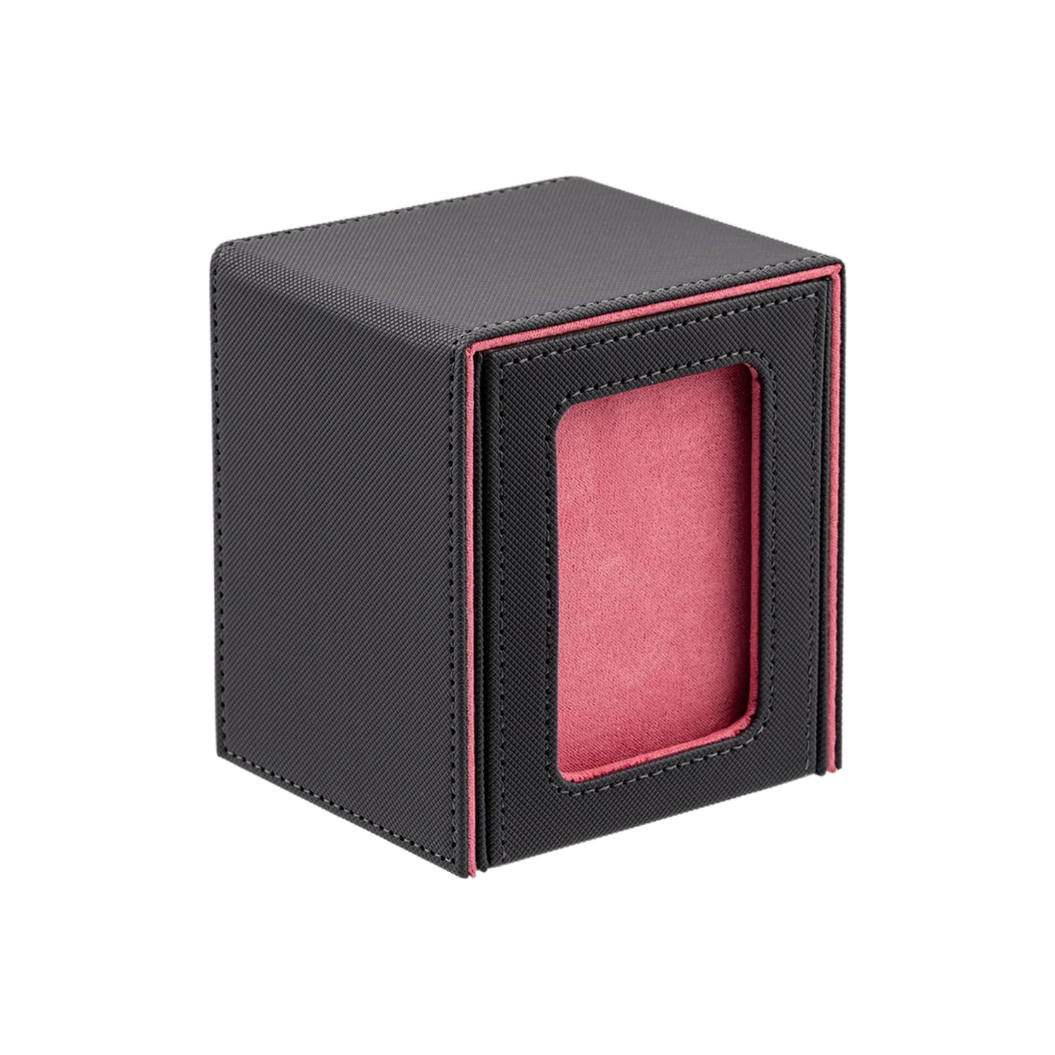 Wigearss Caja para Cartas MTG, Caja de Cartas Coleccionables para más de 100+ Tarjetas, Caja con Cierre Magnético de PU para Cartas Magic MTG (Color Rosa)