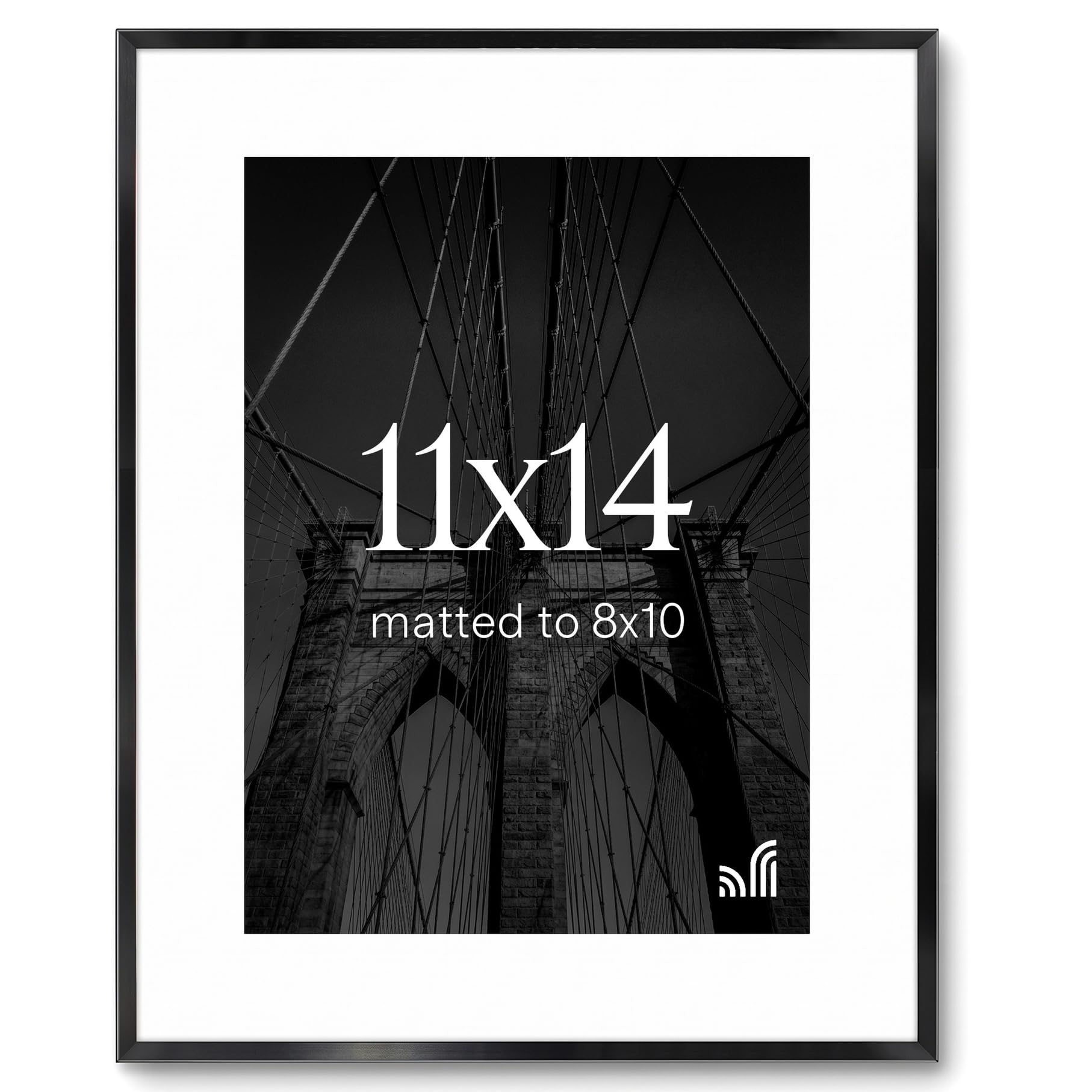 Americanflat 11x14 Brooklyn Black Frame