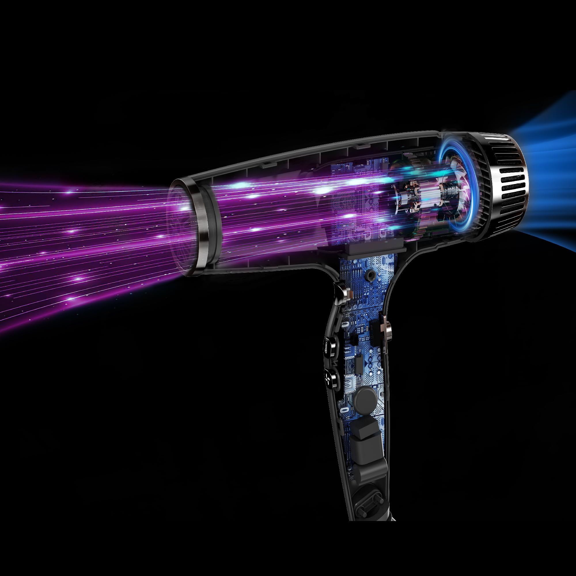 Ventoso X3PRO Yeni Nesil Dijital Fön Makinesi 2400 Watt İyonik Teknoloji Kömürsüz Motor