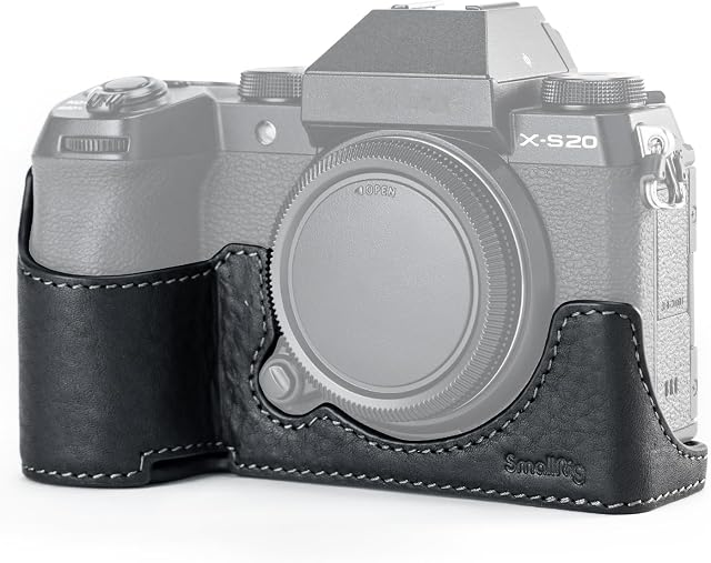 SMALLRIG Camera Case dla FUJIFILM X-S20, SkóRzany Futerał na Aparat w Stylu Retro z Aluminiową PłYtą Podstawową, do Fotografii, Strzelania i TwóRcóW Wideo - 4232