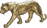 Vista 1 de Estatua de Guepardo Polyroyal para Decoración del Hogar, Estatua de Leopardo de Resina, Guepardo Sentado, Figurilla para Escritorio, Adorno de Mesa