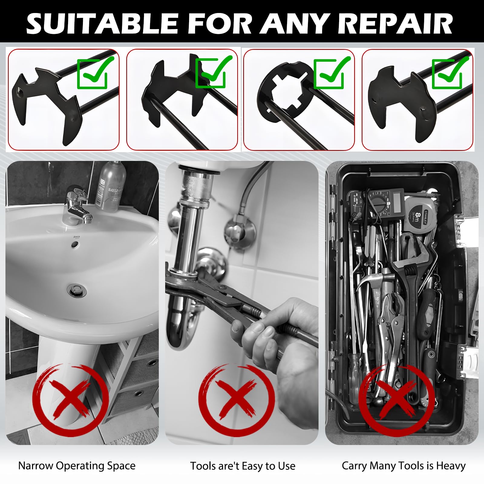 Llave Multifuncional En Para Fregadero, Herramienta De