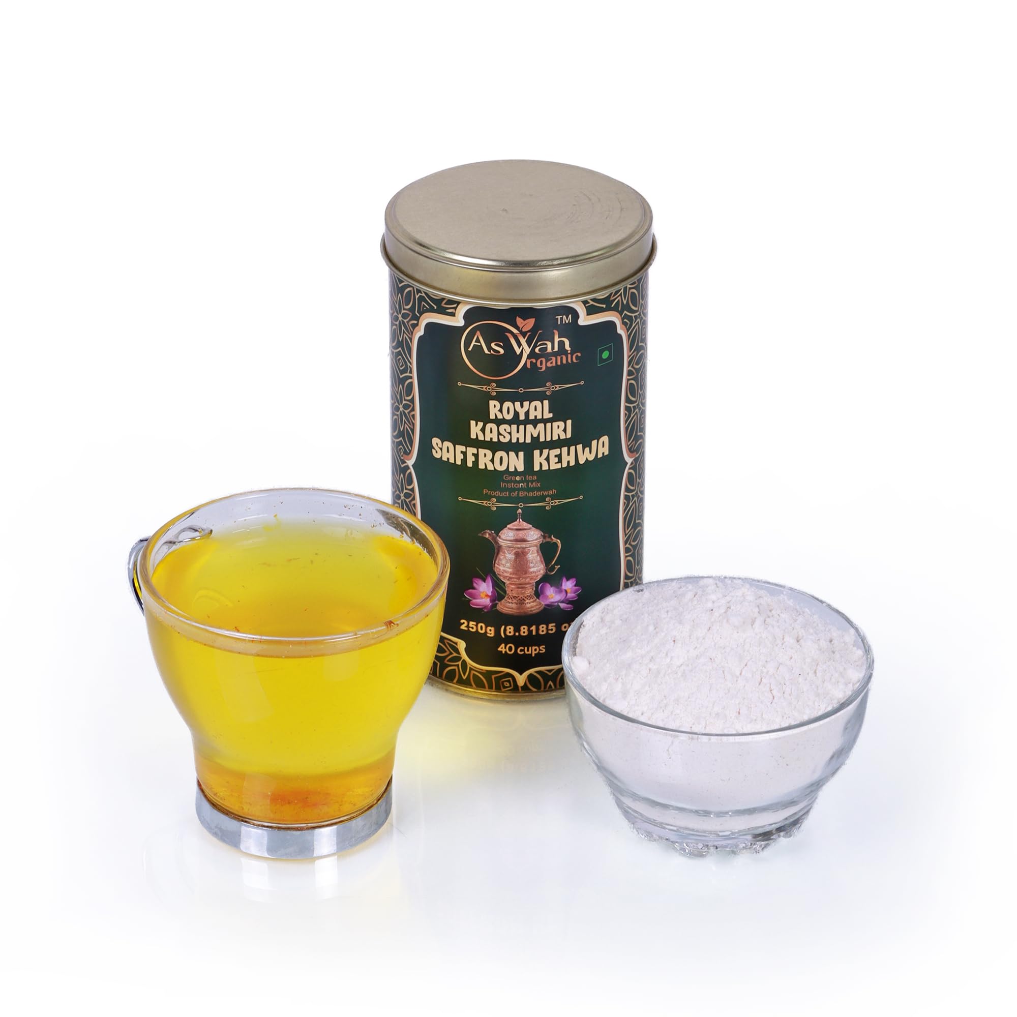 AsWah Organic 250 Gram Kashmiri Kahwa Chai | Instant Mix | Green Tea With Saffron | Authentic And Traditional Blend | Kashmiri Organic Kahwa Chai | Pure Kahwa Chai (Pack Of 1) - Powder (B0BFRQ2R3L) Amazon Price History, Amazon Price Tracker