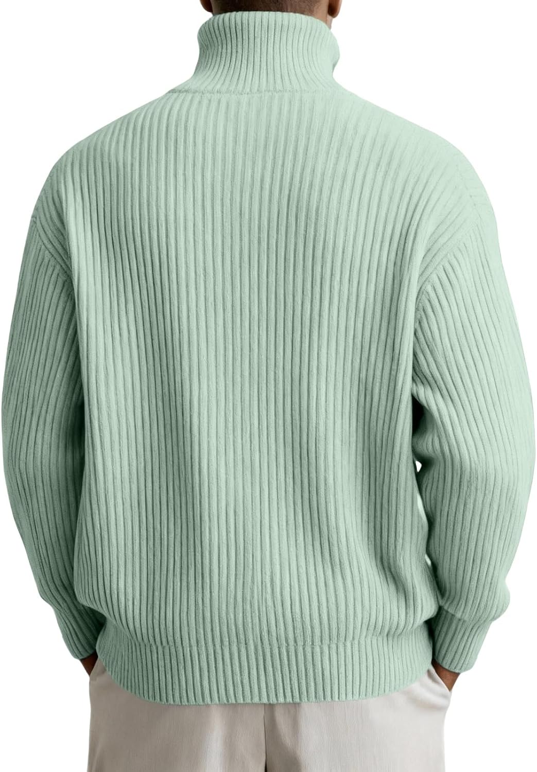Mens Casual Jackets American Sweatshirt Long Sleeve Button Turtleneck Pullover Knit Top Sports Coat Comfiest Airport Outfits