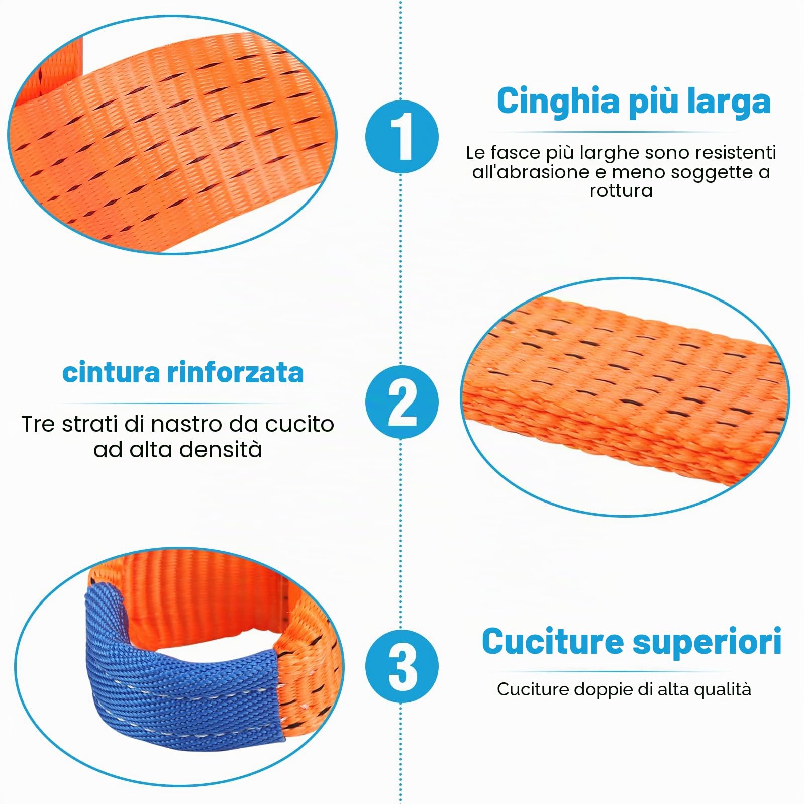 Cinghie di serraggio per trasporto auto cinghie trasversali per cinghie di tensione 50 mm corte di sicurezza per ruote trailer e pneumatici 4 pezzi