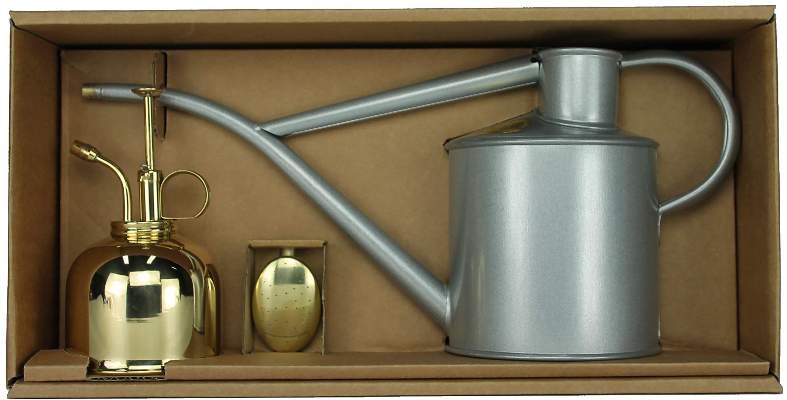 Buy Haws Watering Set with Can 1 Litre titanium and brass Sprayer