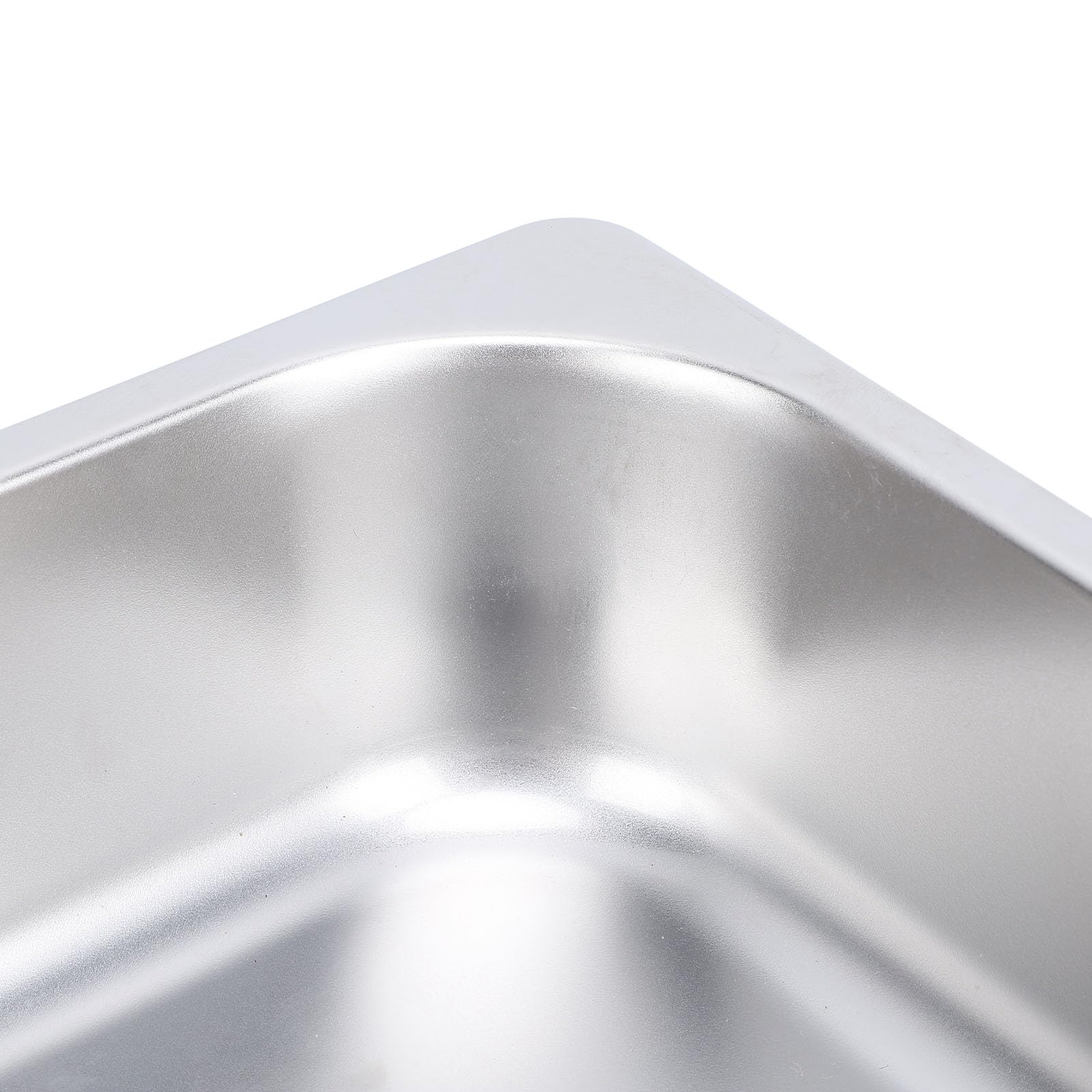 Lavello per 325 X 265 X 65 Mm con Drenaggio Efficiente in Acciaio Inossidabile 304, Lavandino Quadrato per Cucina, Bagno e Lavandino (Colore Acciaio Inossidabile,