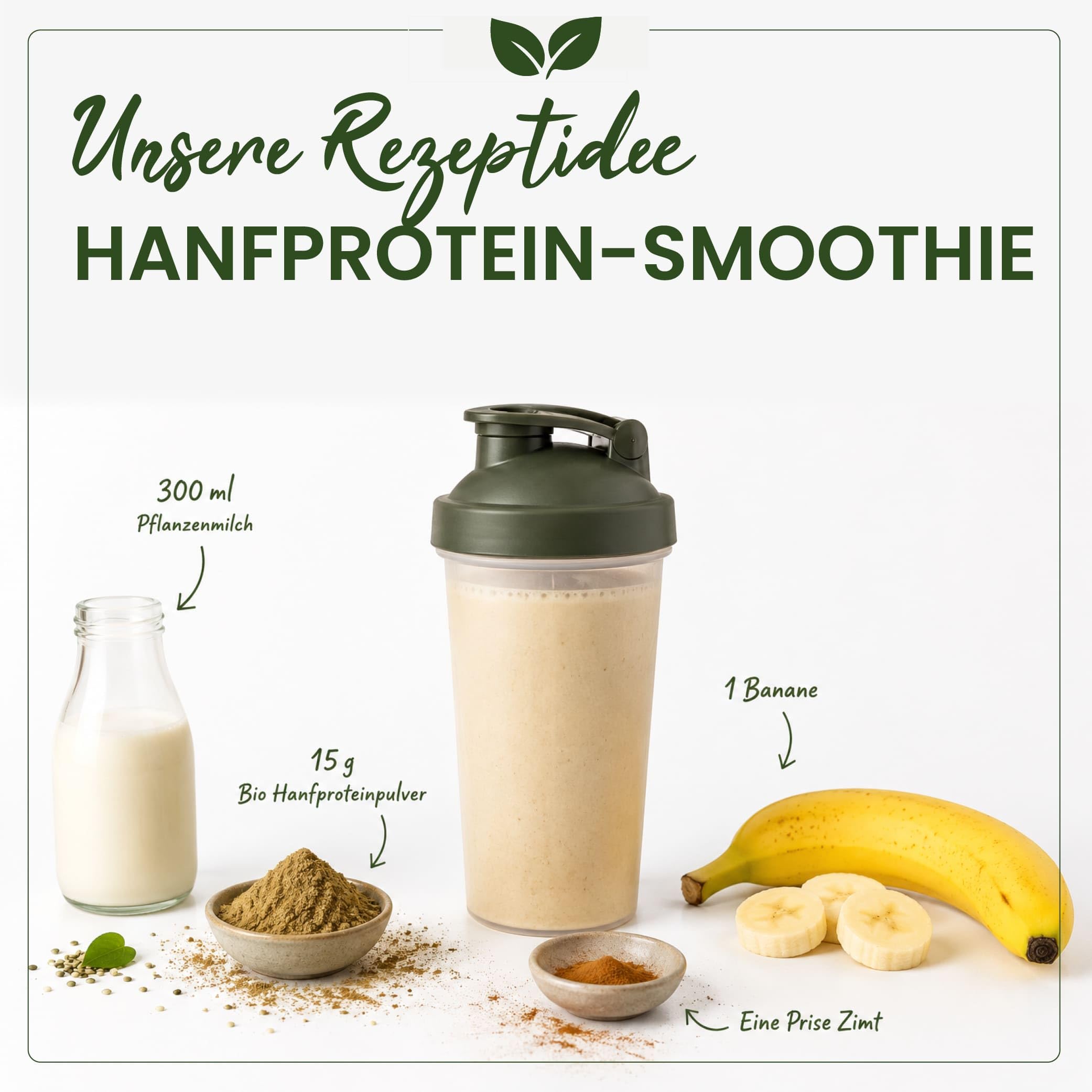 2 kg BIO Hanfprotein Pulver | veganes Proteinpulver | 50% pflanzliches Eiweiß | ohne Zusätze | Glutenfrei | Taste Market