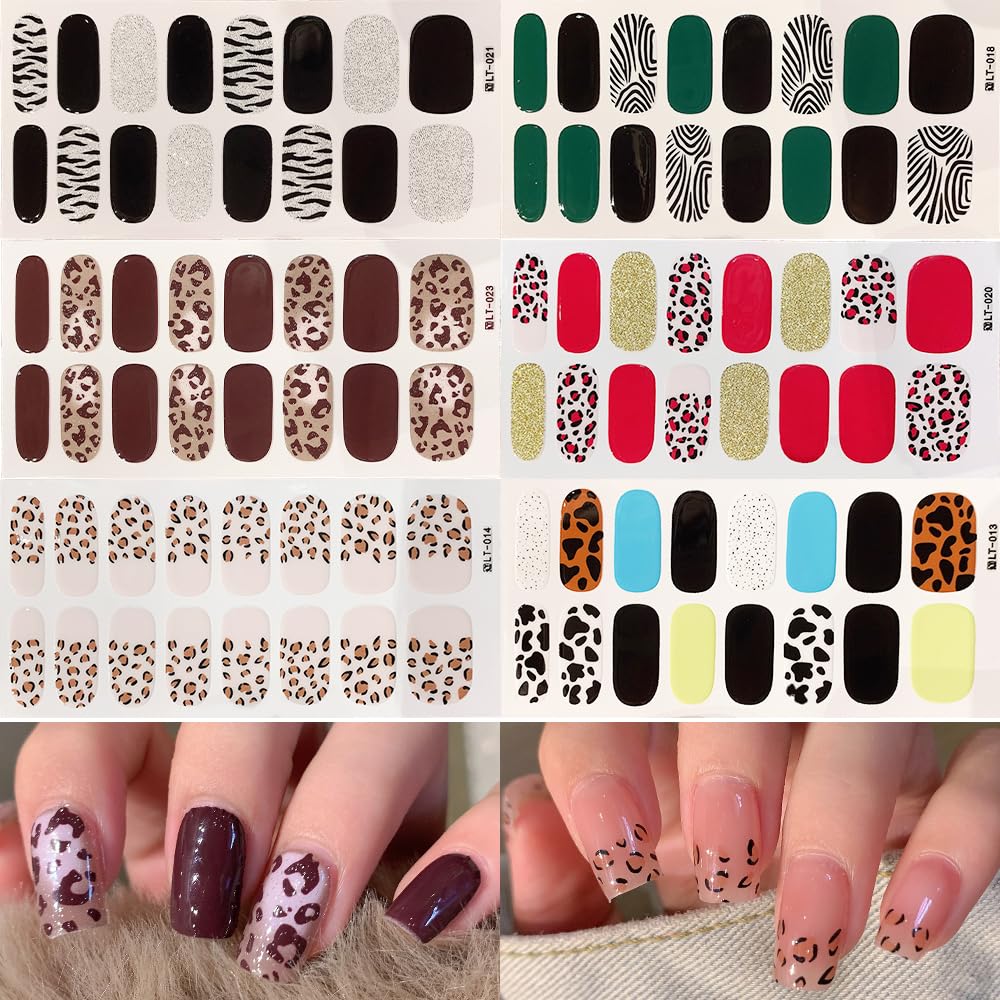 Leopard Print Gel Nail Stickers Leopard Print Gel Nail Stickers