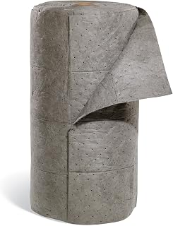 SpillTech GR-H Universal Bonded Mat Roll, HighLoft Tech, 150' x 30" Gray - Absorbs 39+ Gallons Oils, Water, Solvents