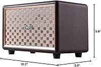 Vista 8 de Altavoces Bluetooth Vintage con Tecnología de Graves Mejorados, Inalámbricos y Entrada Auxiliar de 3.5mm para Celular, Alimentados por AC