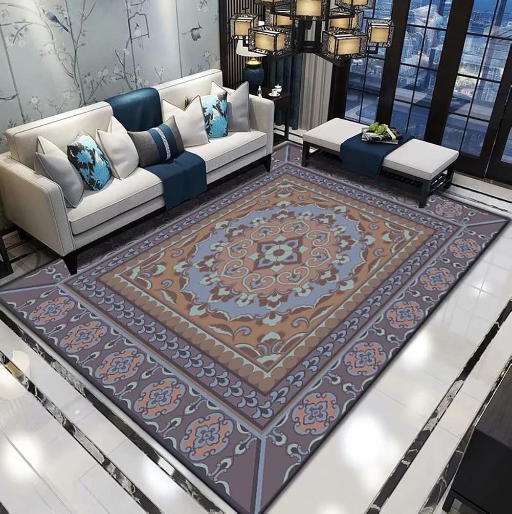 Tapis antidérapant poils longs moderne salon chambre ou bureau