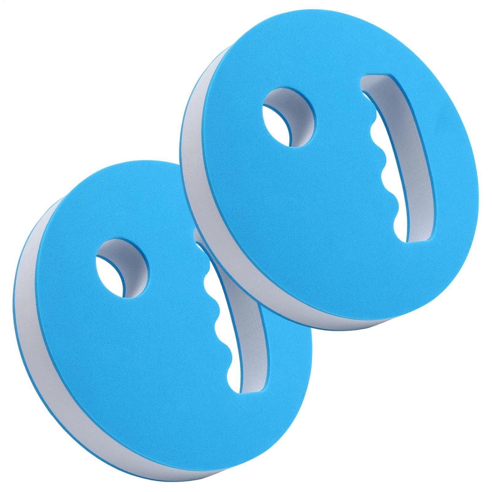 Dischi per esercizi in acqua, allenamento di resistenza in schiuma, 18 x 3 cm, per fitness acquatico, palmare con supporto galleggiante, pesi d'acqua, resistenza al nuoto con design ergonomico