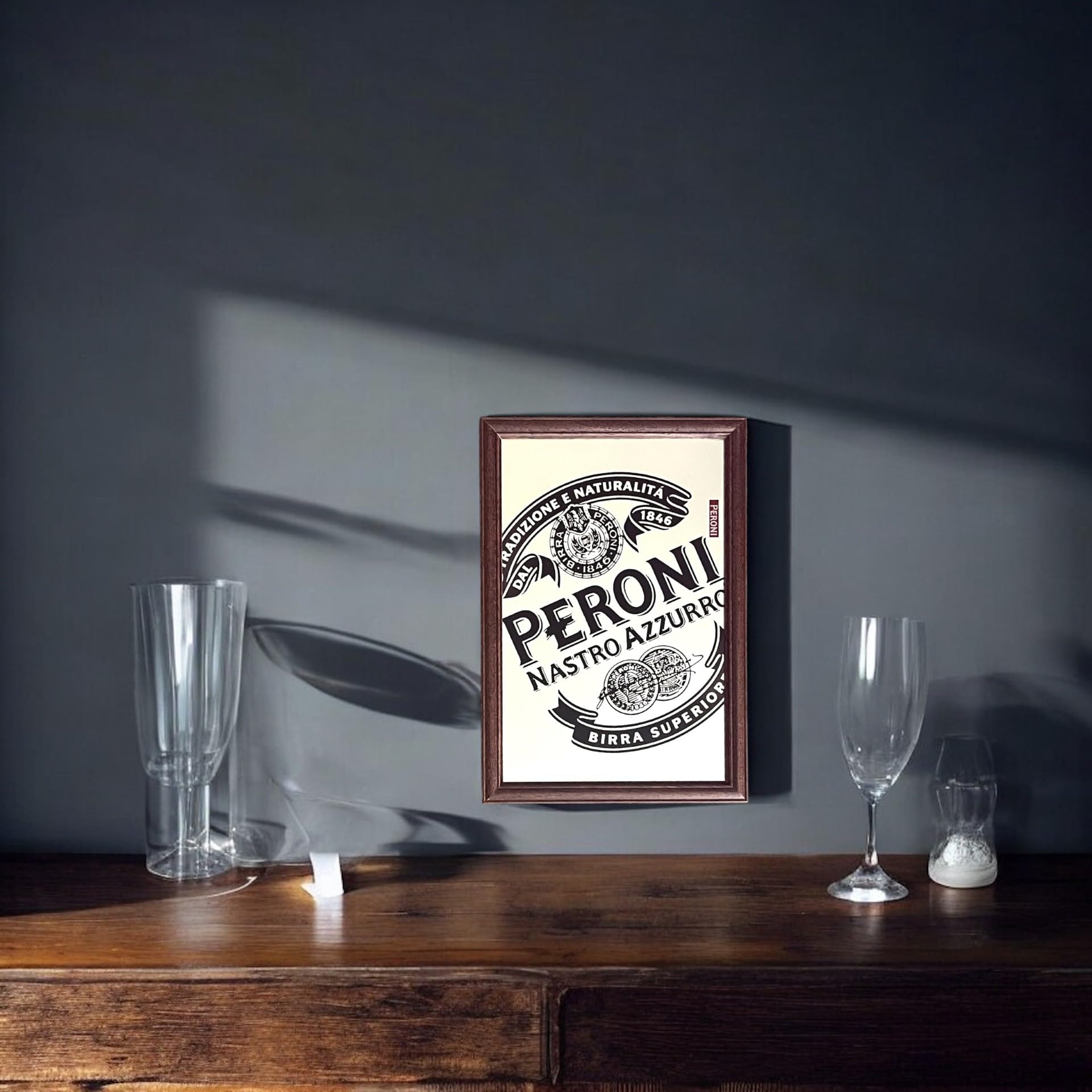 Peroni Label Small Mirror | Pub, Bar Mirror