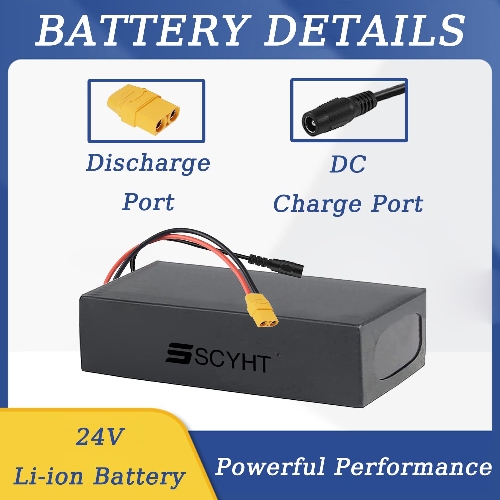 SSCYHT Batterie Lithium-ION 36 V 20 Ah 15 Ah Batterie Remplacement 48 V