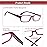 Kerecsen Reading Glasses 5 Pairs Fashion Ladies Readers Spring Hinge with Pattern Print Eyeglasses for Women (Mix Color -9, 1.00)