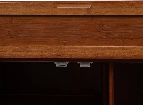 Miniatura 6 de juckeyroot Zapatero grande de 7 niveles con puertas y compartimento alto, organizador de almacenamiento para tacones, botas, zapatero para 28-33