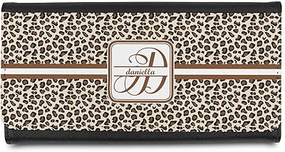 Leopard Print Leatherette Ladies Wallet (Personalized)