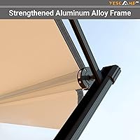 Vista 3 de YESCAMP Kit Completo de Toldo Manual Retráctil para RV, Toldo Retráctil para Cámper para RV o Remolques, Toldo Enrollable para RV para Cámper