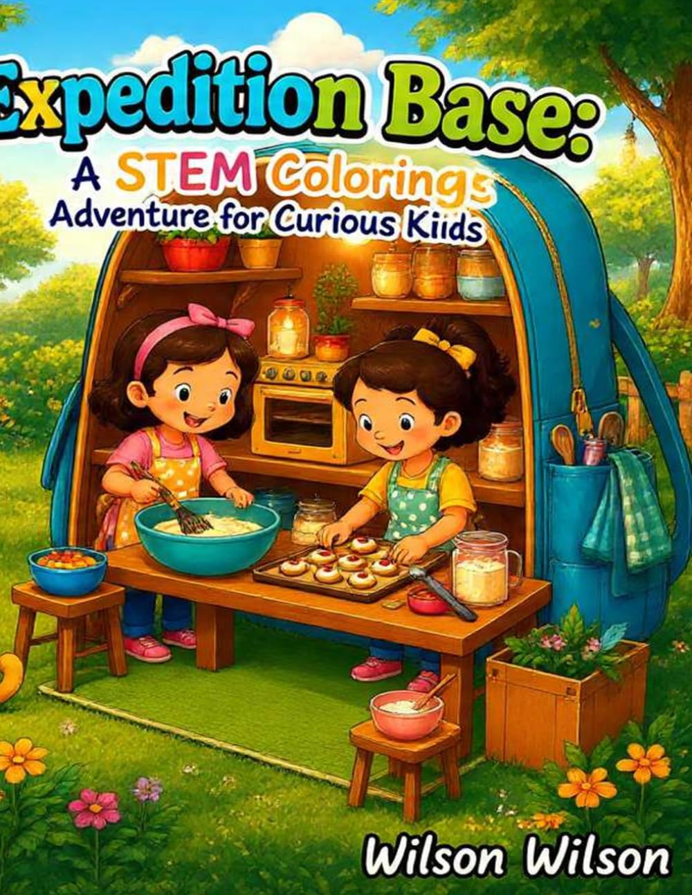Backpack Expedition Base: A STEM Coloring Adventure for Curious Kids