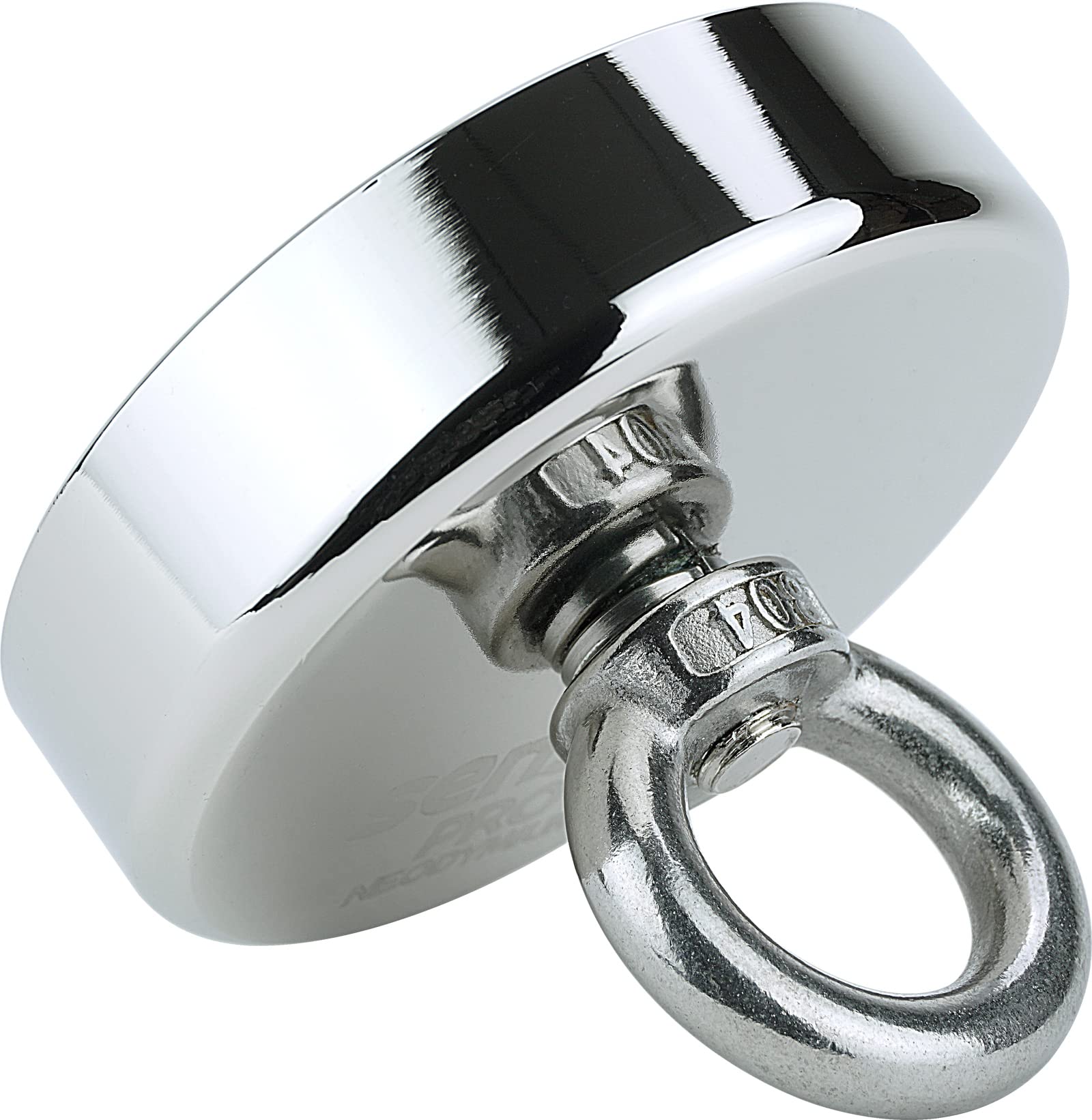 SENSEI® Aimant en Néodyme Puissant avec Anneau Écrou – Ø 70 mm, Force d'Attraction 200 kg – Grand et Très Puissant Aimant pour Levage & Suspension, Pêche Magnétique et Usage Technique