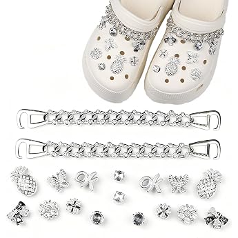 Pack of 18 Shoe Charms Shoe Charms Shoe Pin Plug Set Pins for Clog Decor Glitter Accessories Shoe Clips for Children Boys Girls
