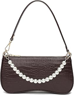 Small Shoulder Bag for Women Simple Leather Handbags Trendy Clutch Hobo Purse - Buy now