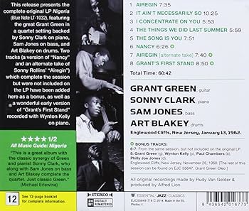 [レコード] grant green Nigeria LP ナイジェリア Amazon.co.jp: Nigeria + 3 Bonus Tracks: ミュージック
