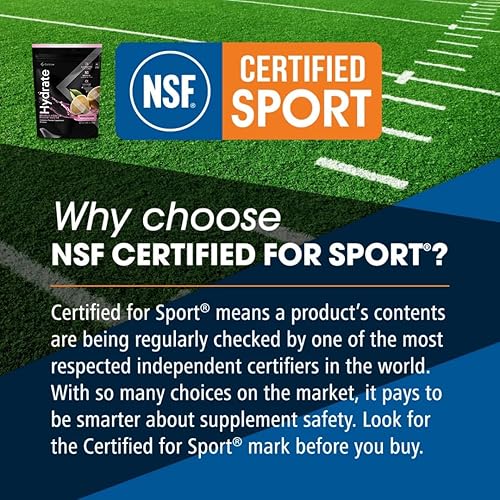 Miniatura 4 de Mezcla de bebida con electrolitos hidratantes, sabor a limonada rosa, certificado NSF, electrolitos, vitamina C, magnesio, zinc, potasio, utilizado