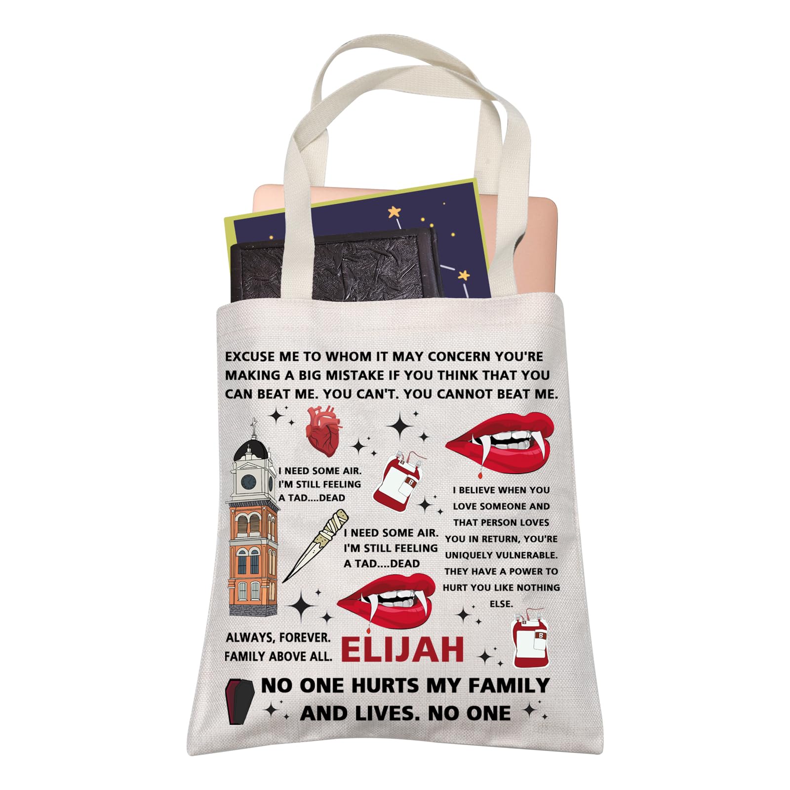 Sac Damon Salvatore : rangez vos cours dans ce cabas solide Elijah - 8