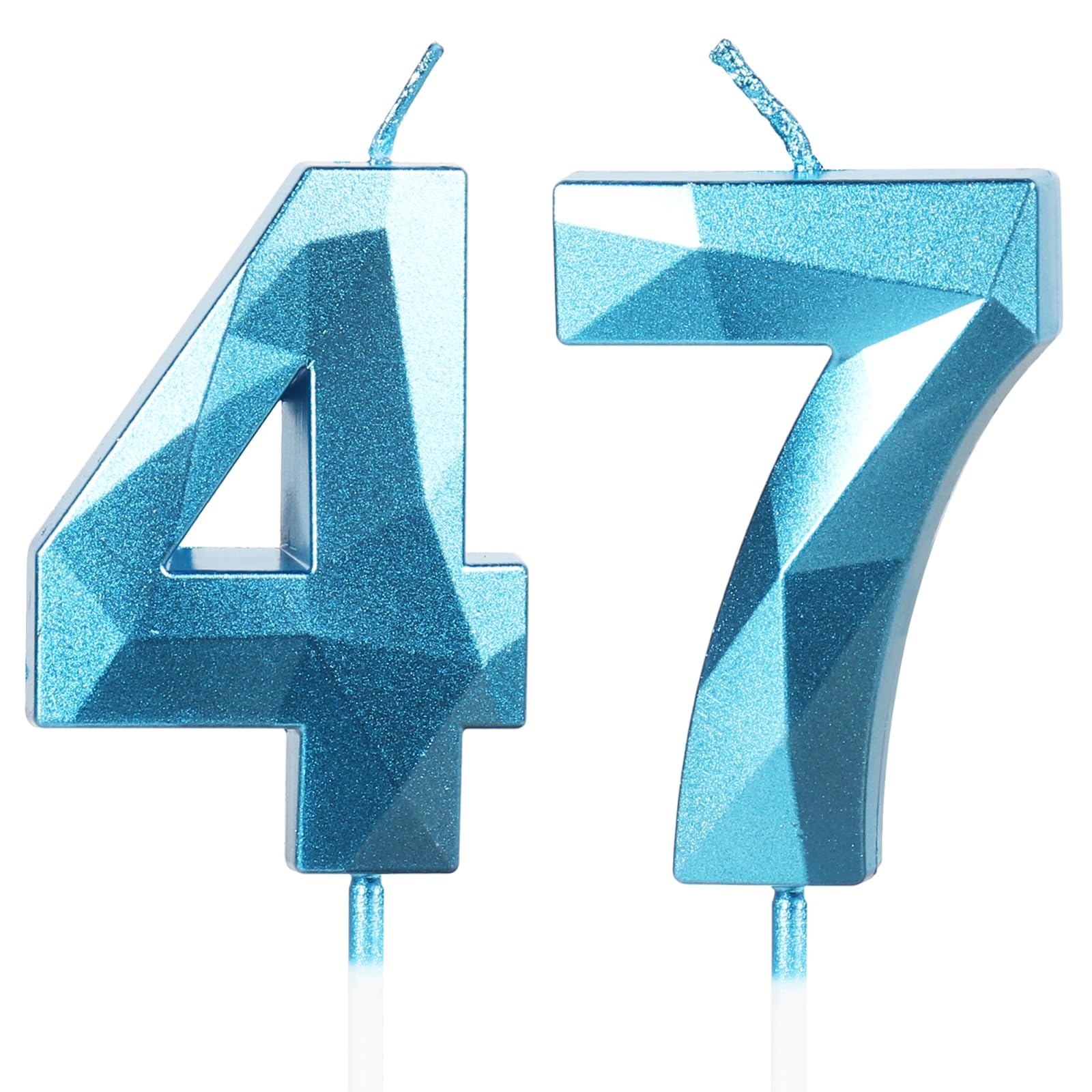 Yiran 50th Birthday Candles, Gold Number 50 Happy Birthday Candles, Cake Topper Decorations for Birthday Party, Wedding Anniversary Celebration Supply — view 205