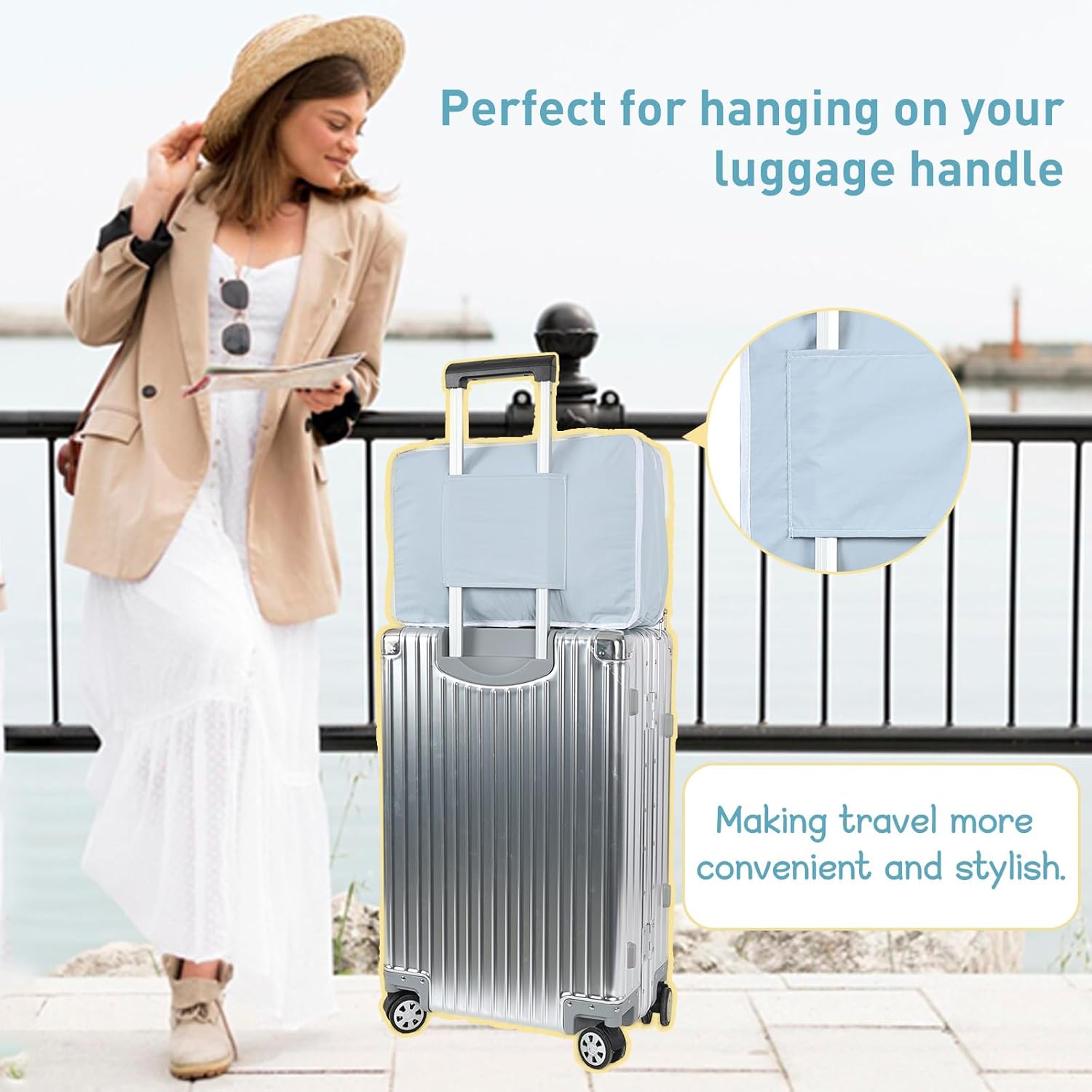 TABITORA Portable Hanging Travel Shelves Bag Packing Cube Organizer Suitcase Storage Large Capacity - Image 3