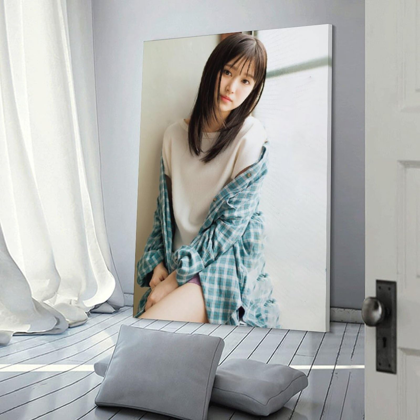 キャンバスプリントア－ト　裸婦 Amazon.co.jp: 柏原芳恵水着セクシー写真絵画ポスター 壁アート