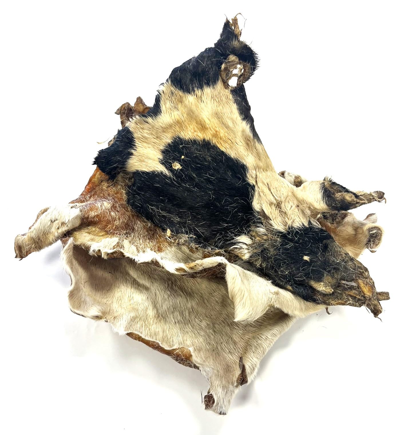 Maltbys' Stores 1kg Beef Skin with Hair Pieces 100% Natural Dog Treat Chews