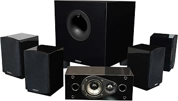 Energy 5.1 Take Classic Home Theater System Set of Six, Black