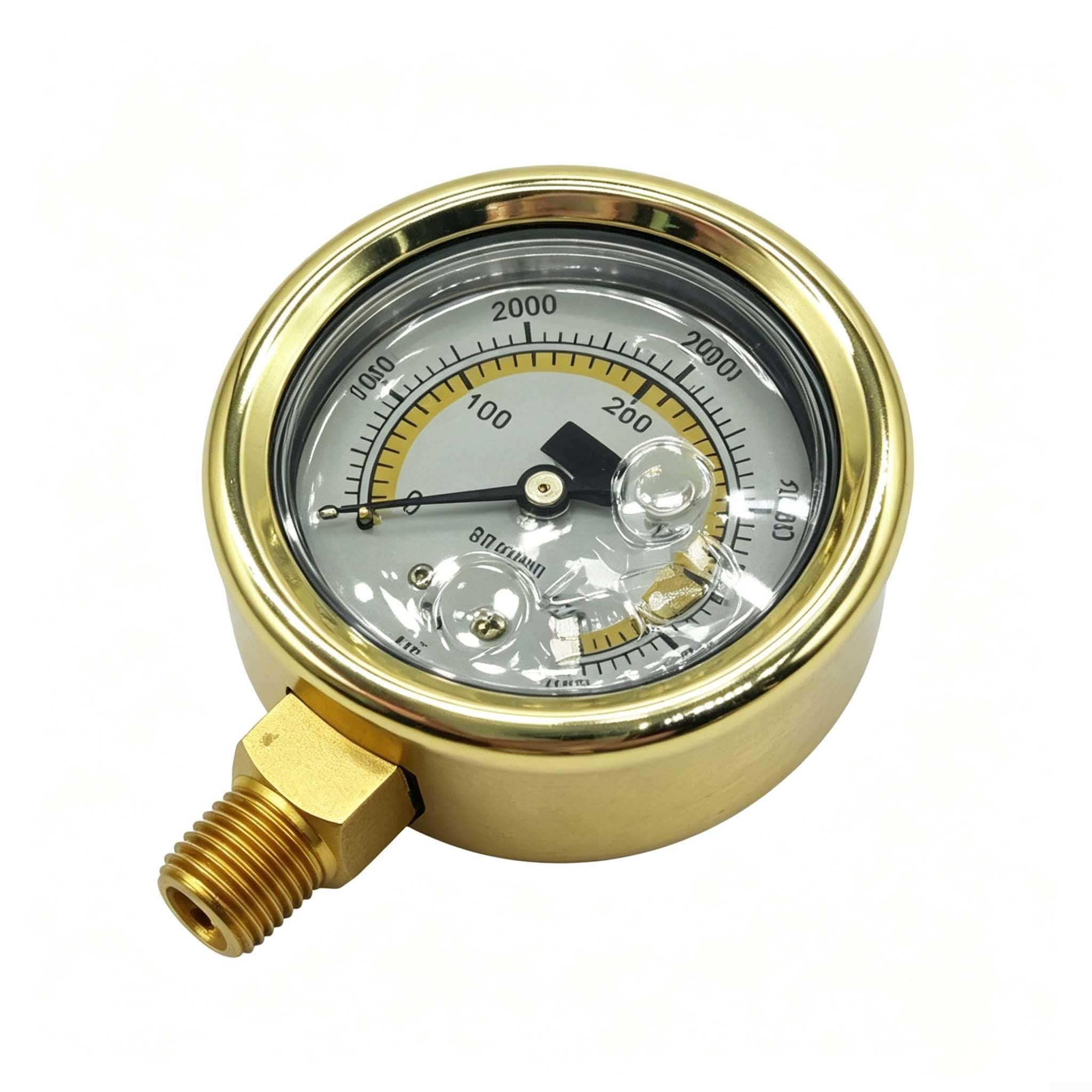 Manometro idraulico 0-400 Antivari 5800 PSI vibrazione resistente metallo